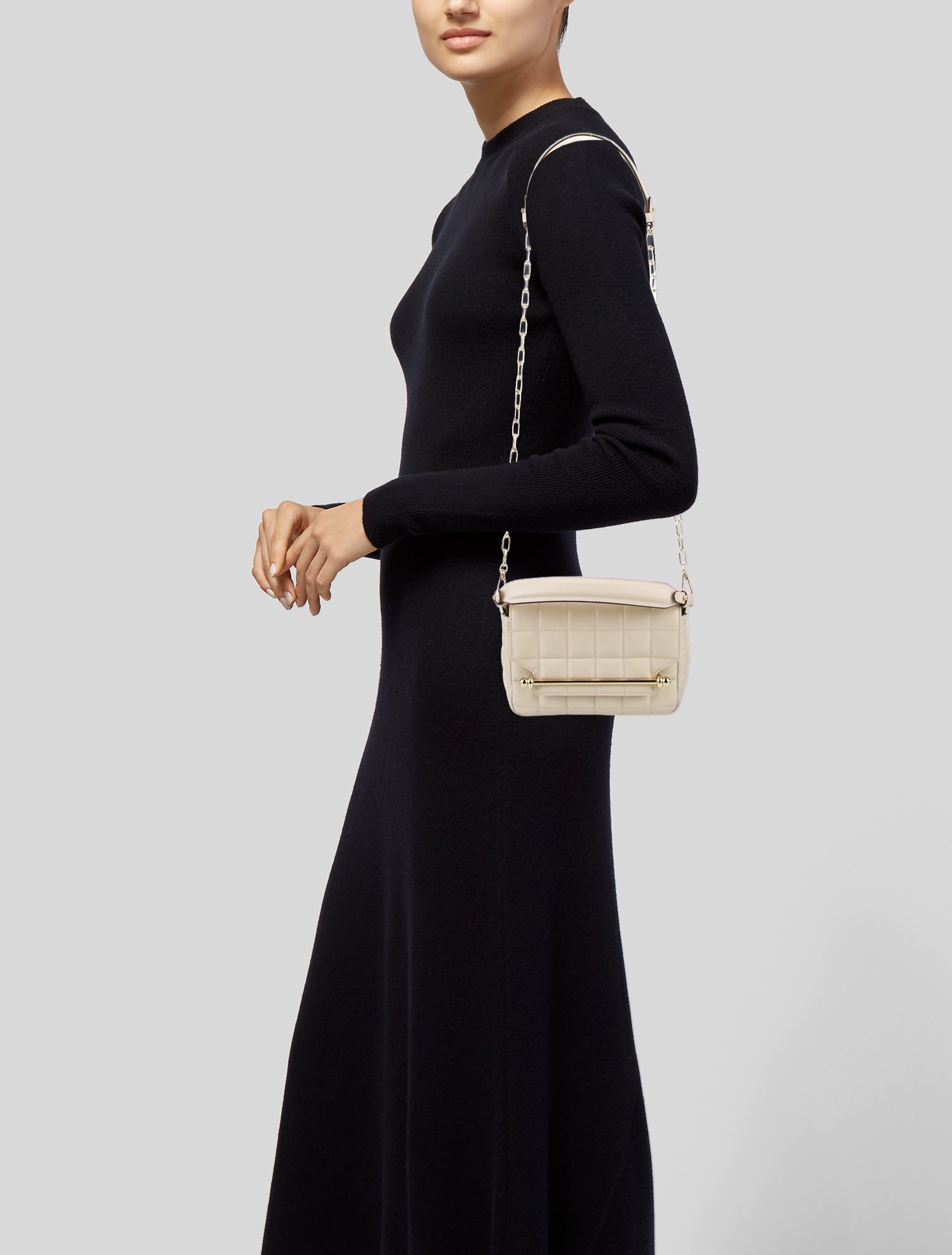 Strathberry Leather Top Handle Bag