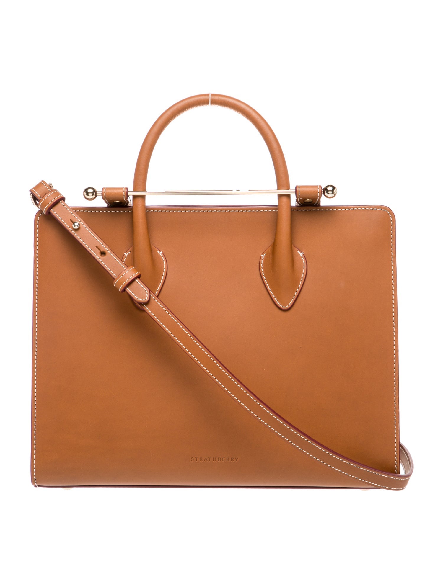 Strathberry Leather Top Handle Bag