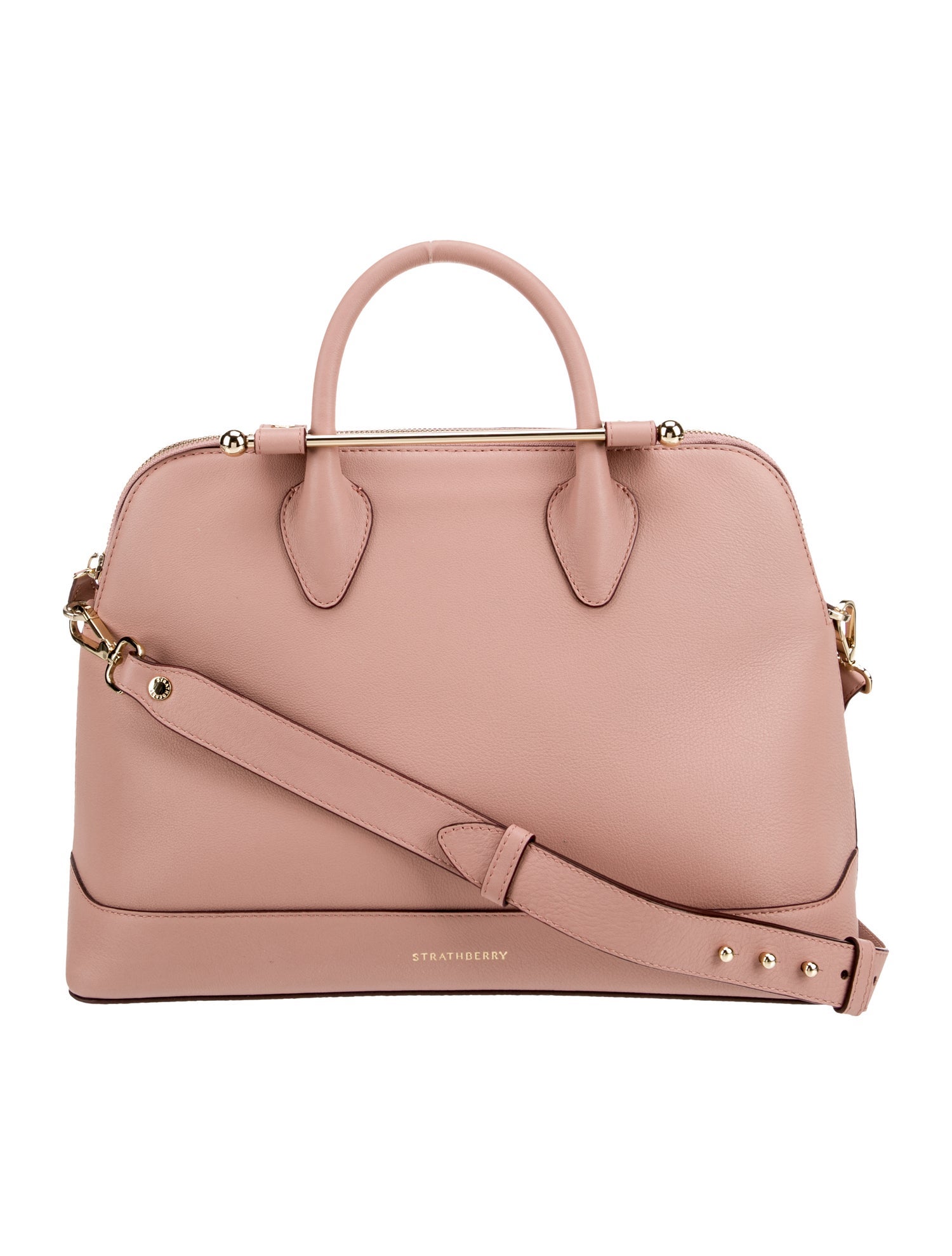 Strathberry Leather Top Handle Bag