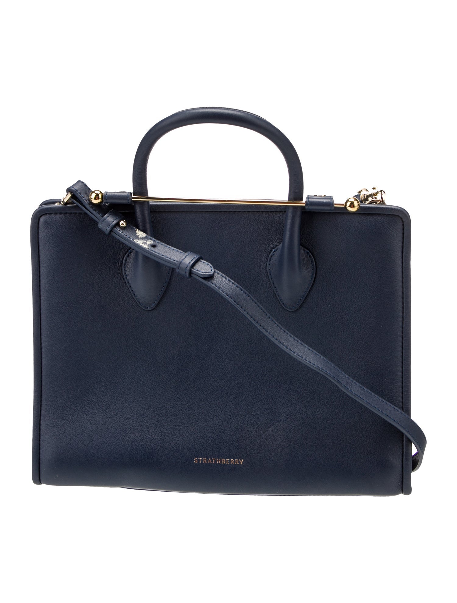 Strathberry Leather Top Handle Bag