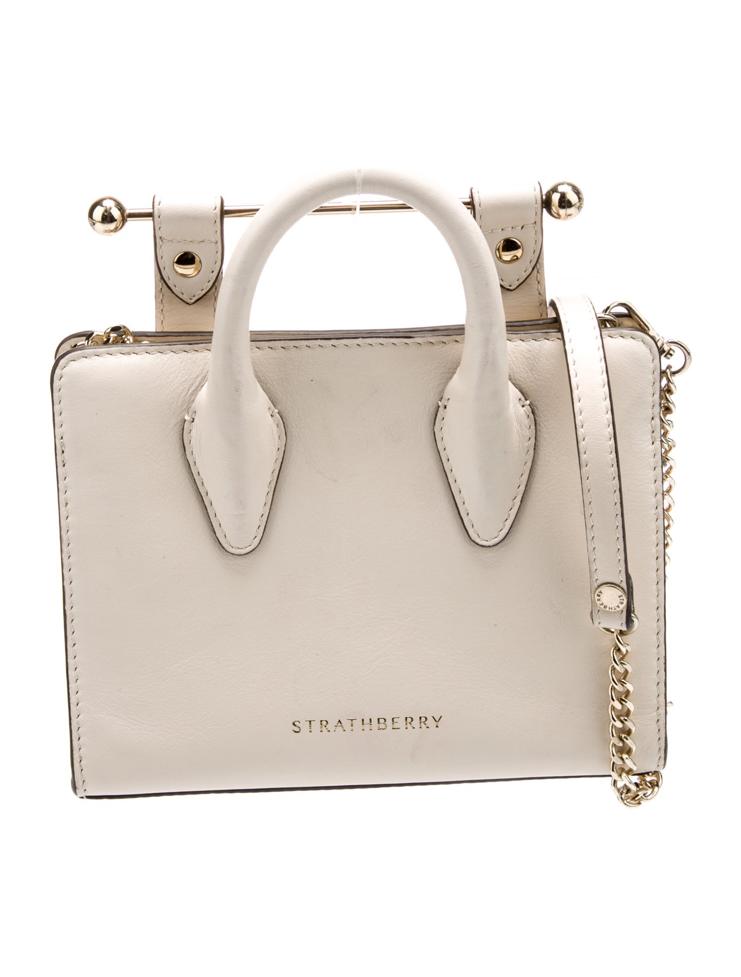 Strathberry Leather Top Handle Bag