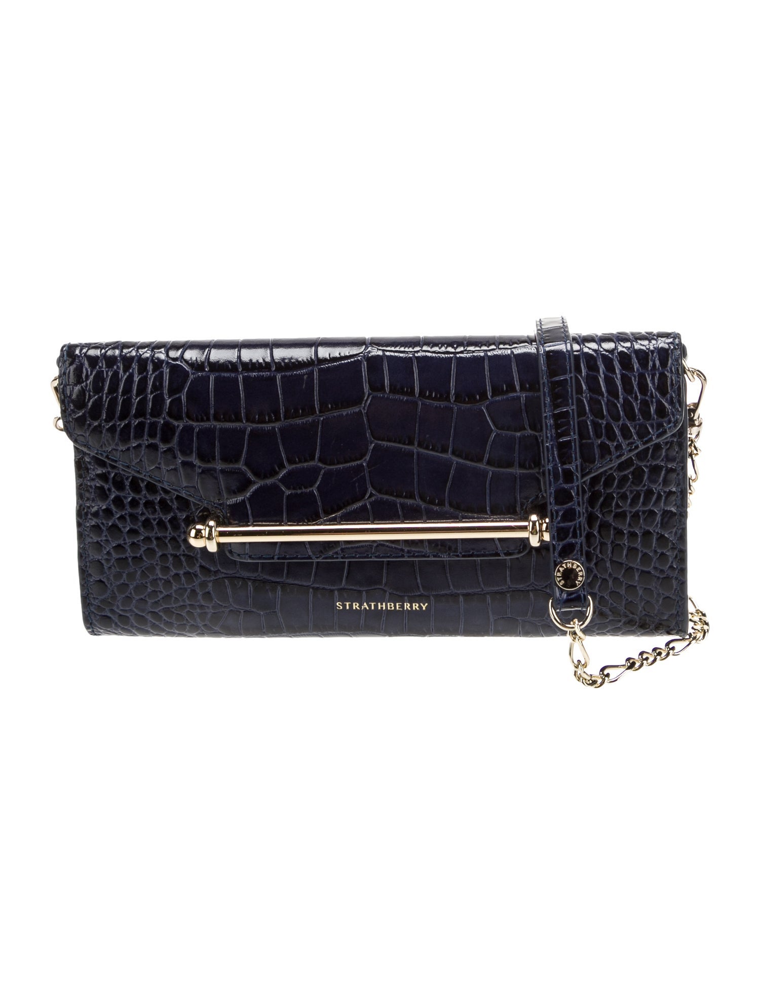 Strathberry Embossed Leather Minaudière