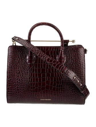 Strathberry Embossed Leather Midi