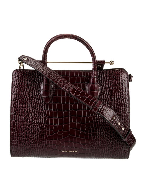 Strathberry Embossed Leather Midi