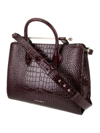 Strathberry Embossed Leather Midi