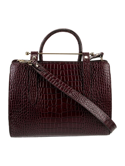 Strathberry Embossed Leather Midi