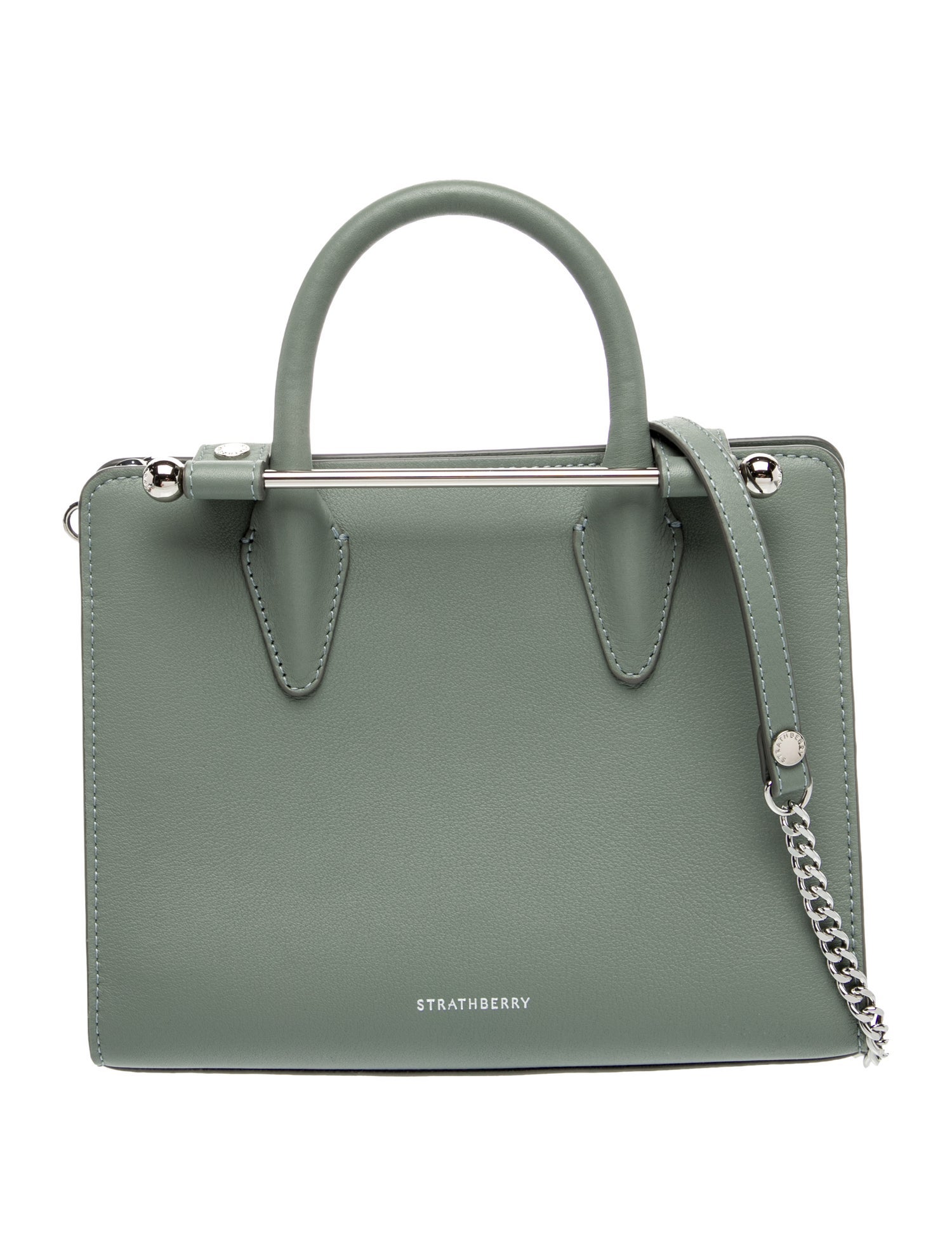 Strathberry Leather Top Handle Bag