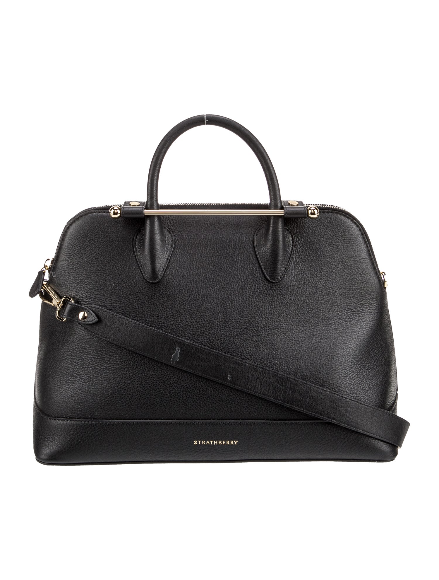 Strathberry Leather Top Handle Bag