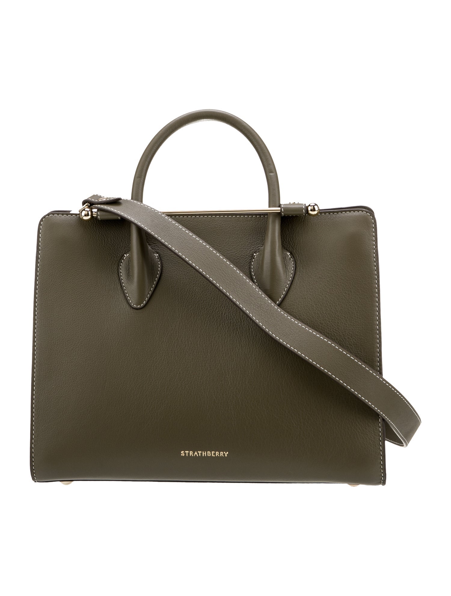 Strathberry Leather Top Handle Bag