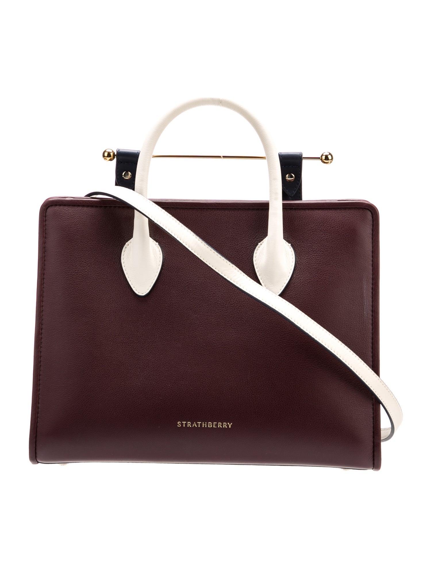 Strathberry Leather Top Handle Bag