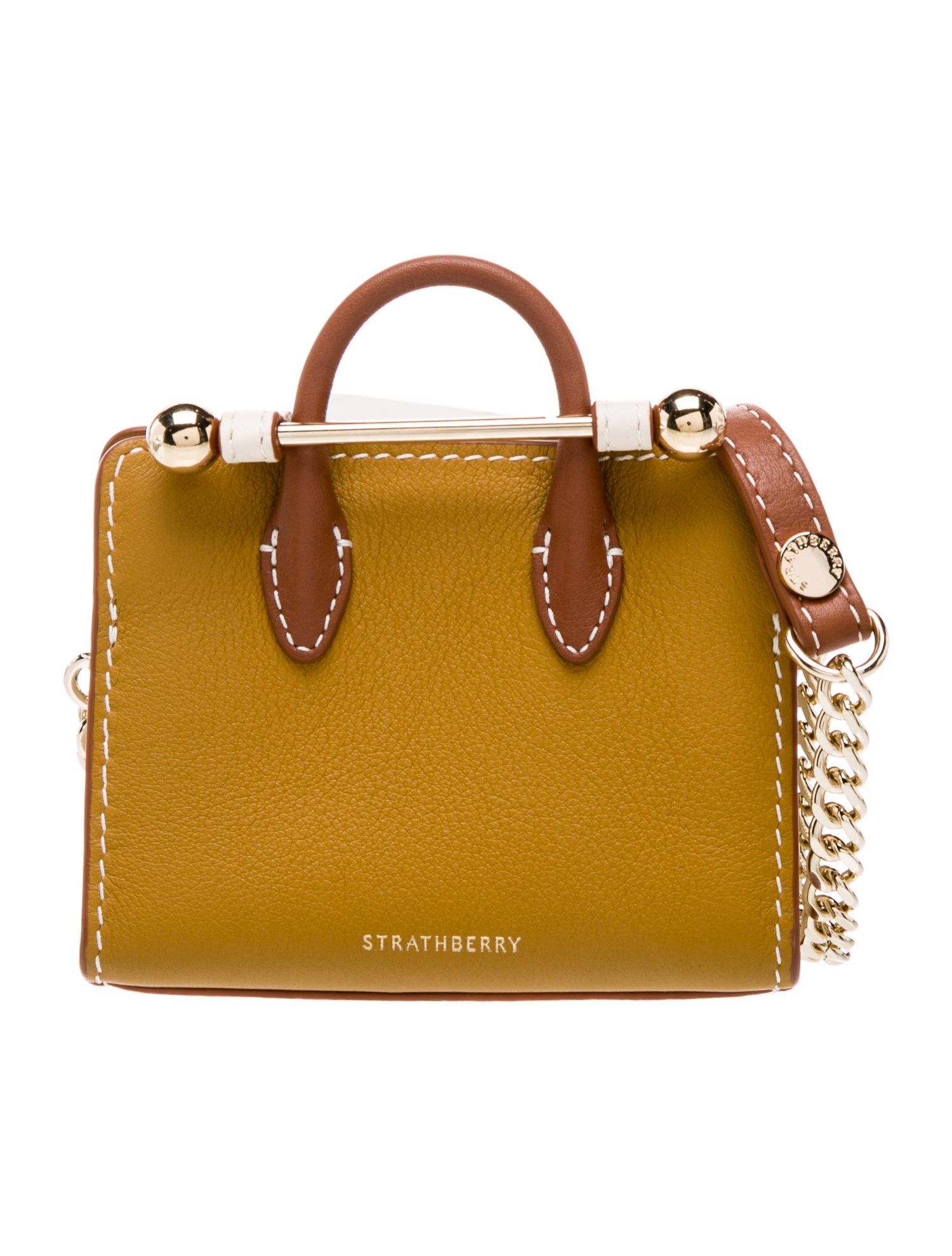 Strathberry Leather Crossbody Bag Micro