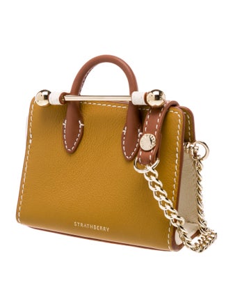 Strathberry Leather Crossbody Bag Micro