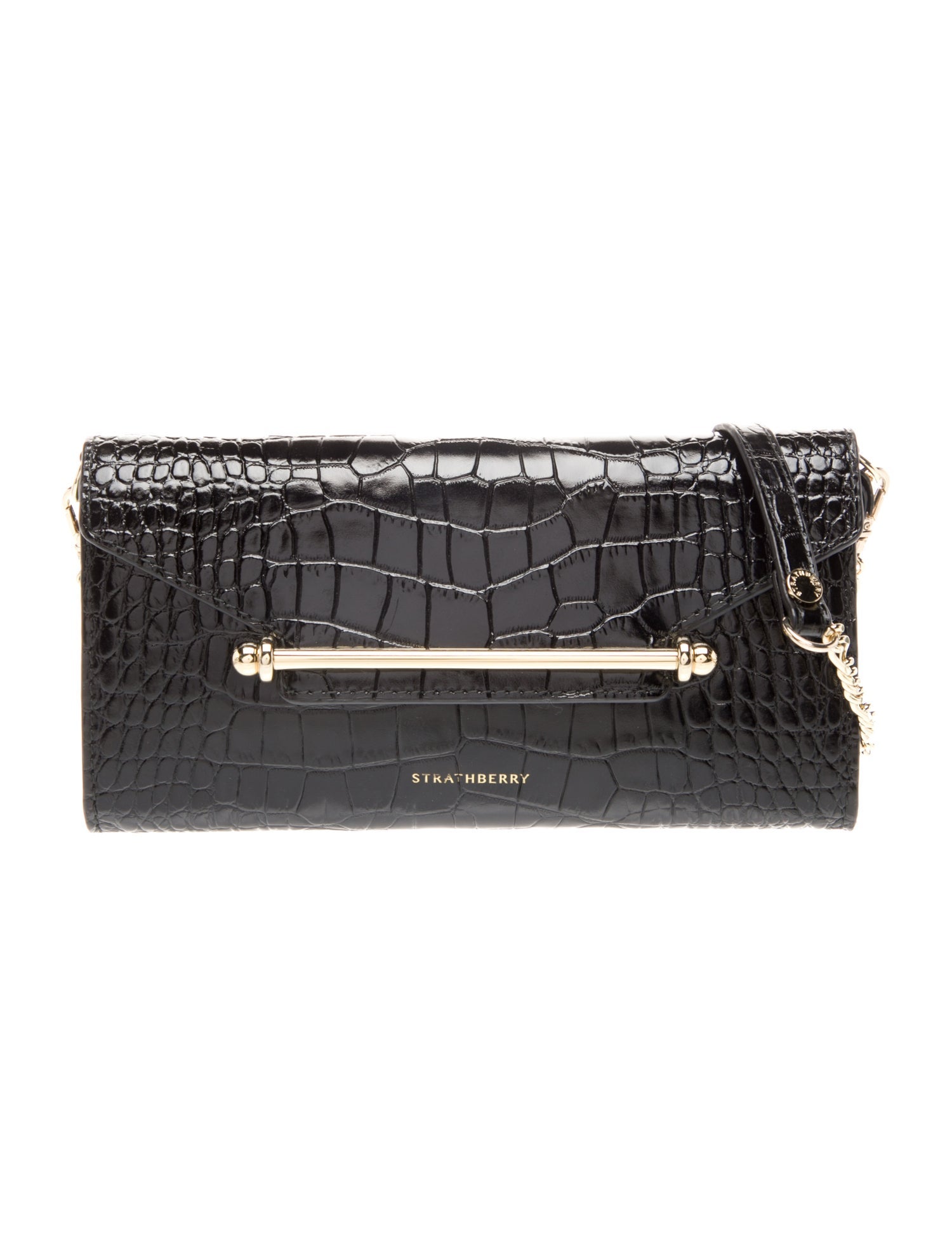 Strathberry Embossed Leather Clutch