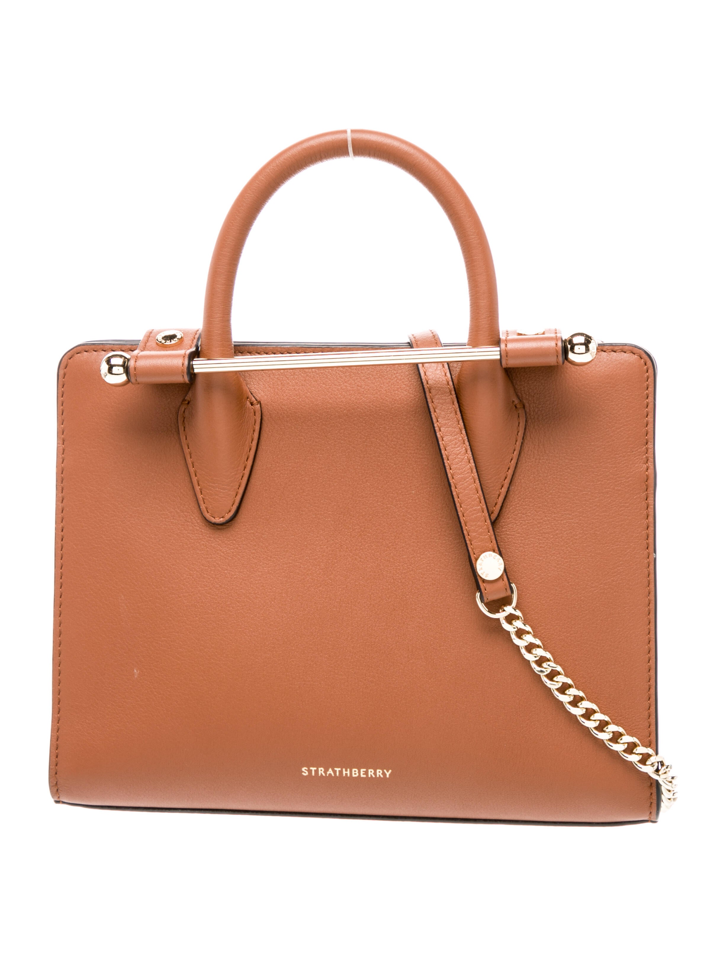 Strathberry Leather Top Handle Bag