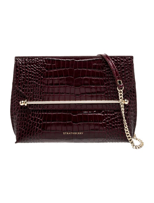 Strathberry Embossed Leather Crossbody Bag