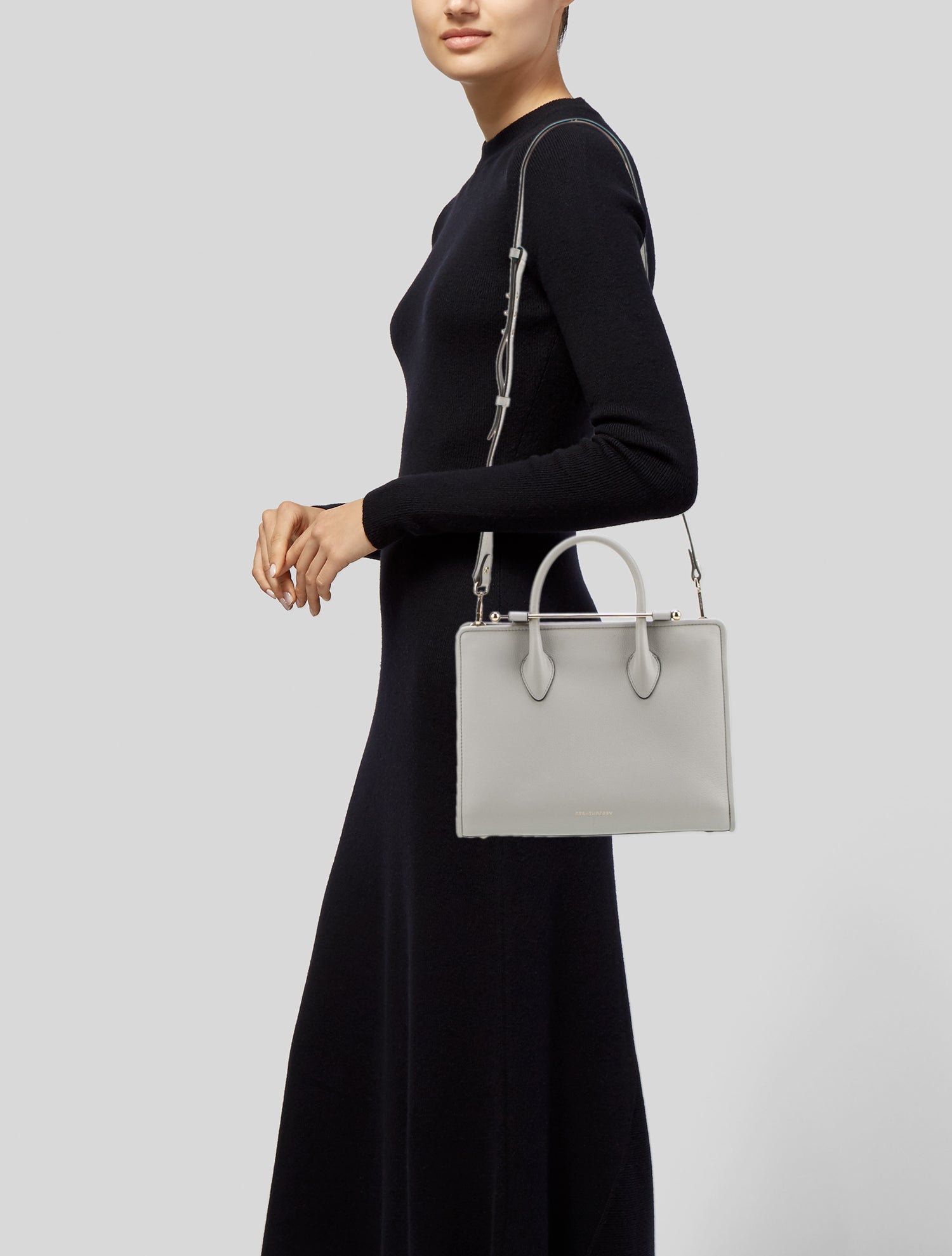 Strathberry Leather Top Handle Bag