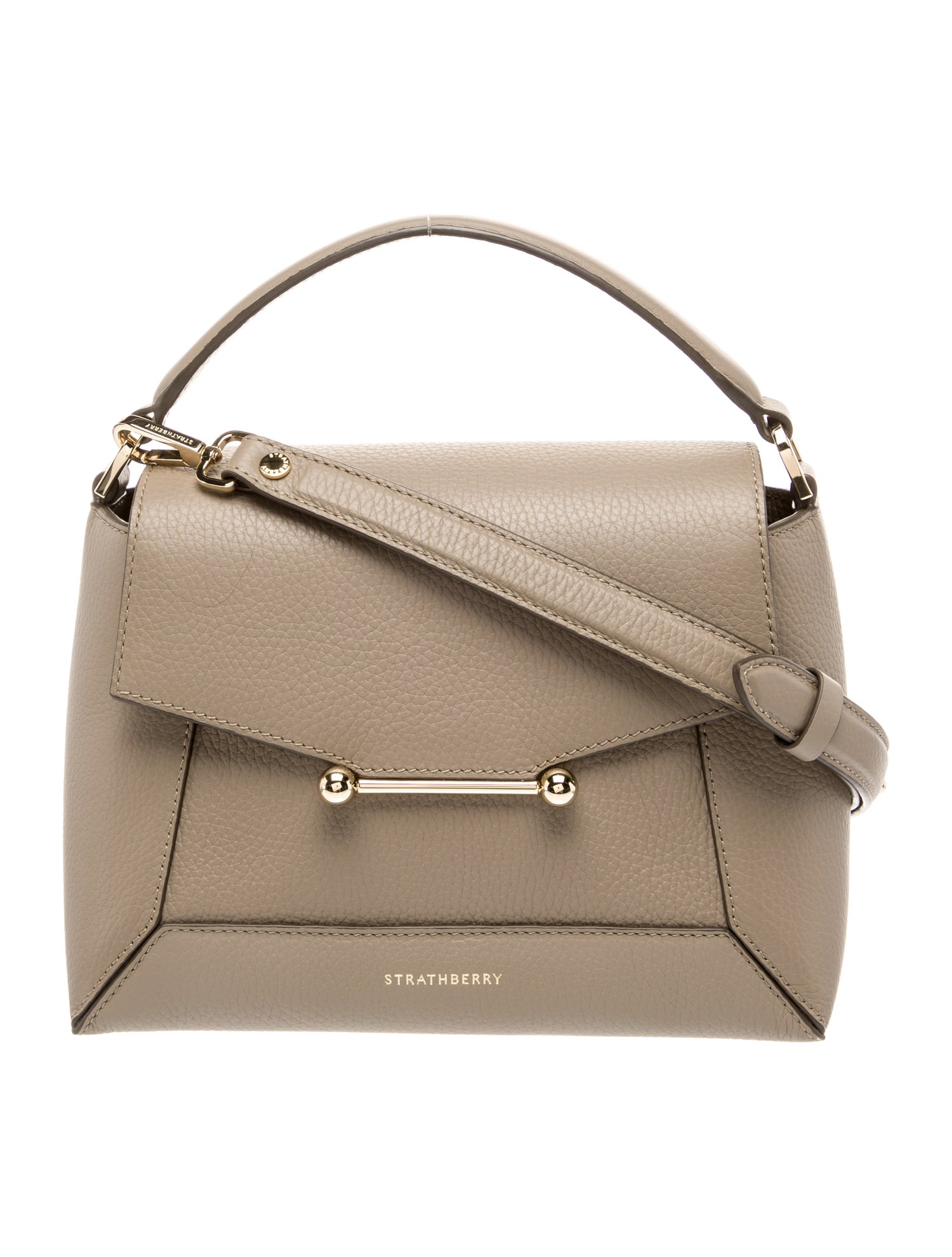 Strathberry Leather Top Handle Bag