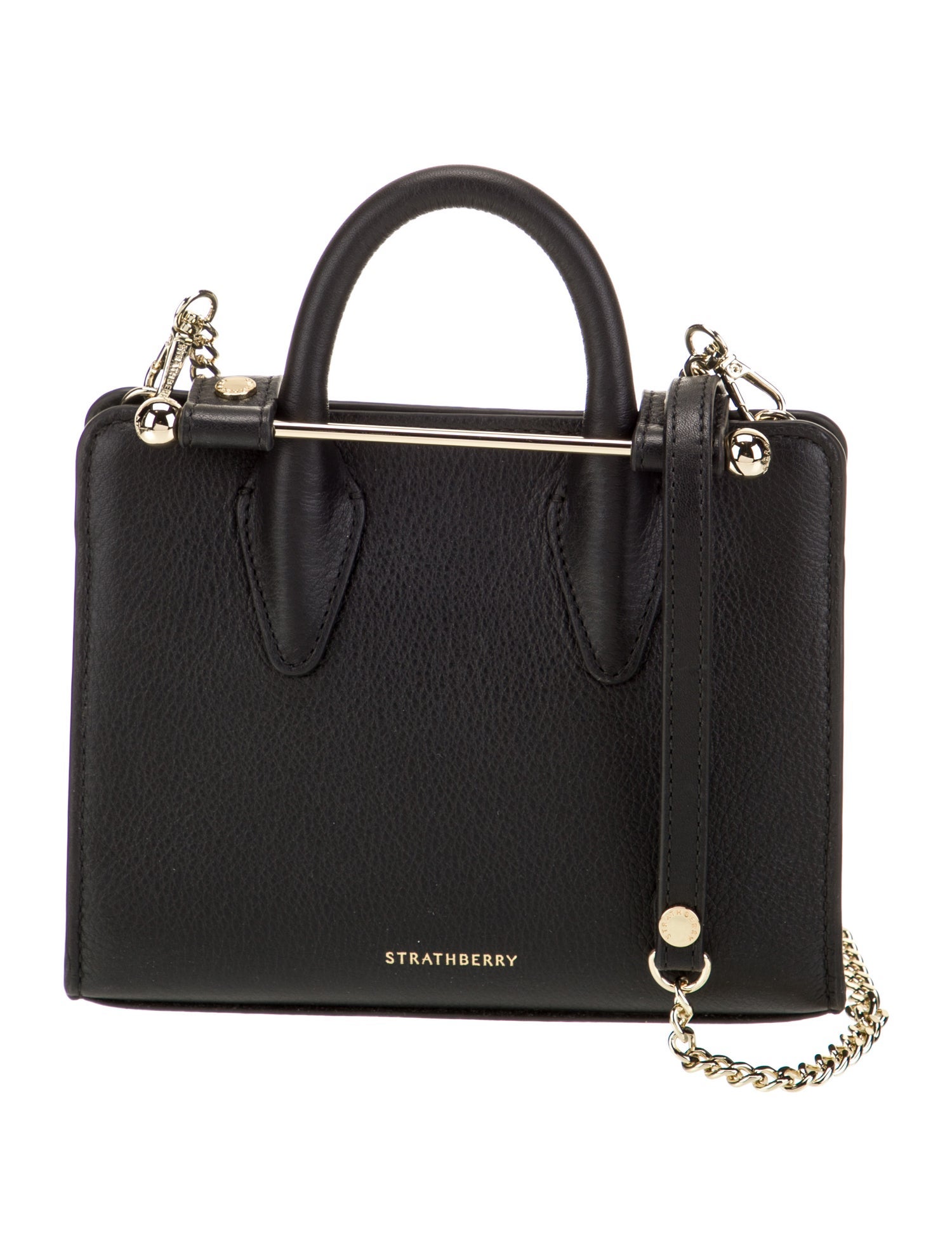 Strathberry Leather Top Handle Bag