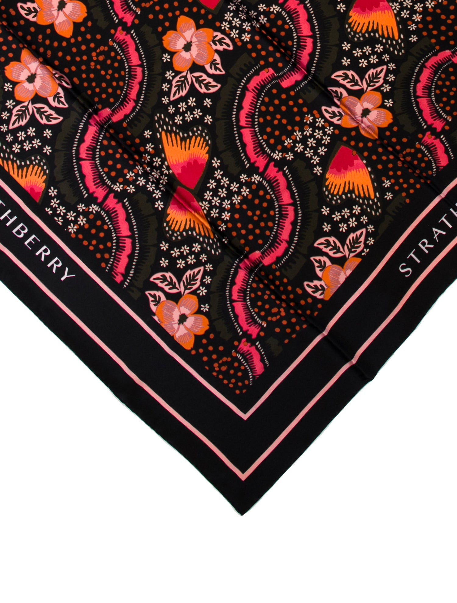 Strathberry Silk Printed Scarf