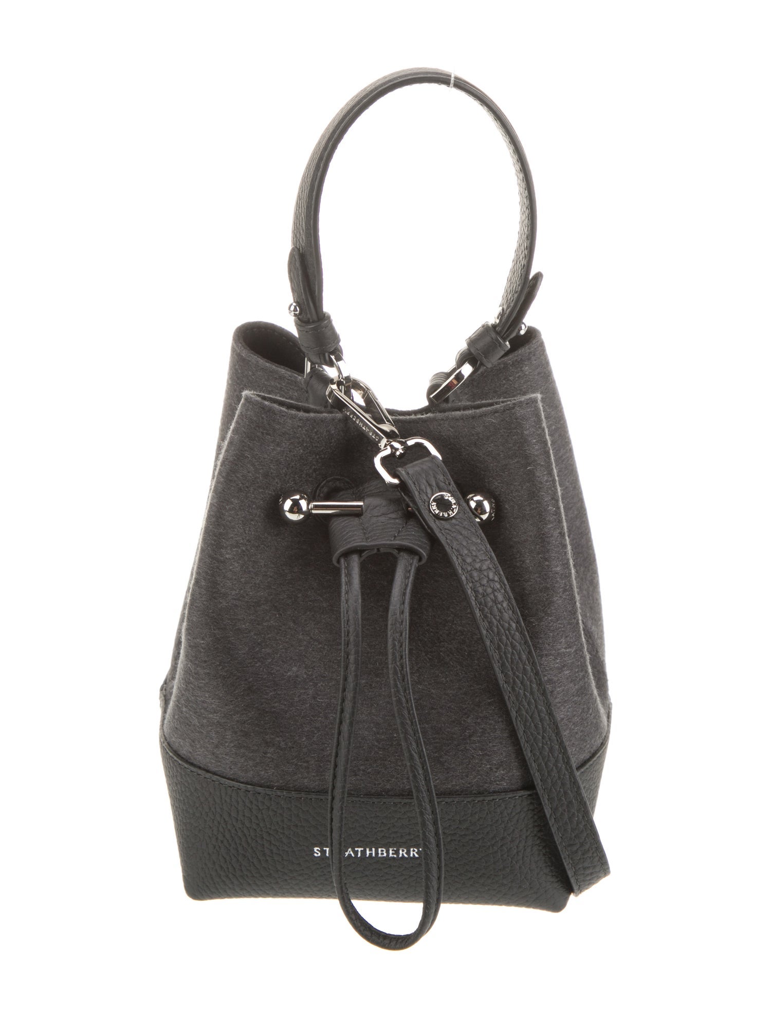 Strathberry Wool Top Handle Bag