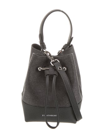 Strathberry Wool Top Handle Bag