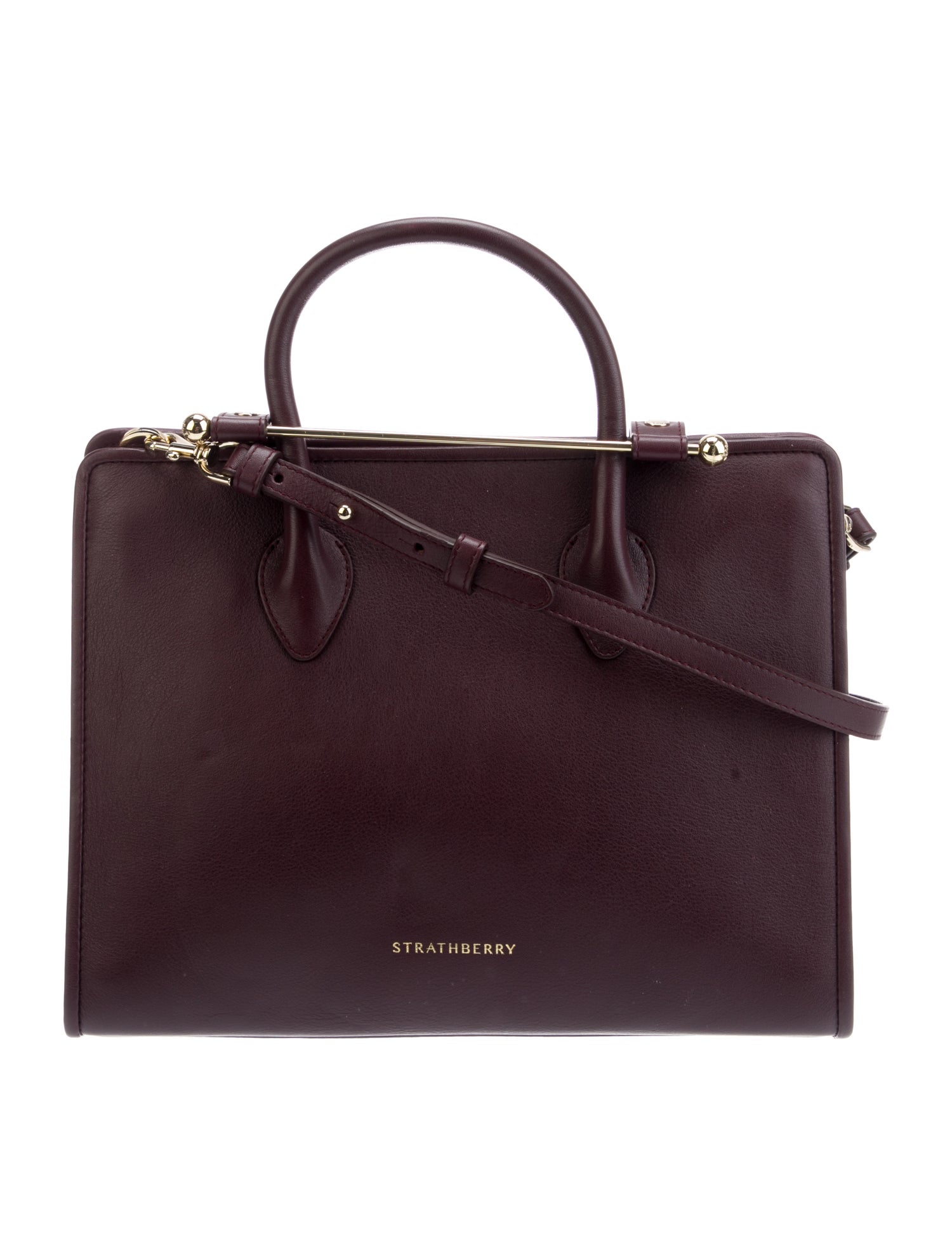 Strathberry Leather Top Handle Bag