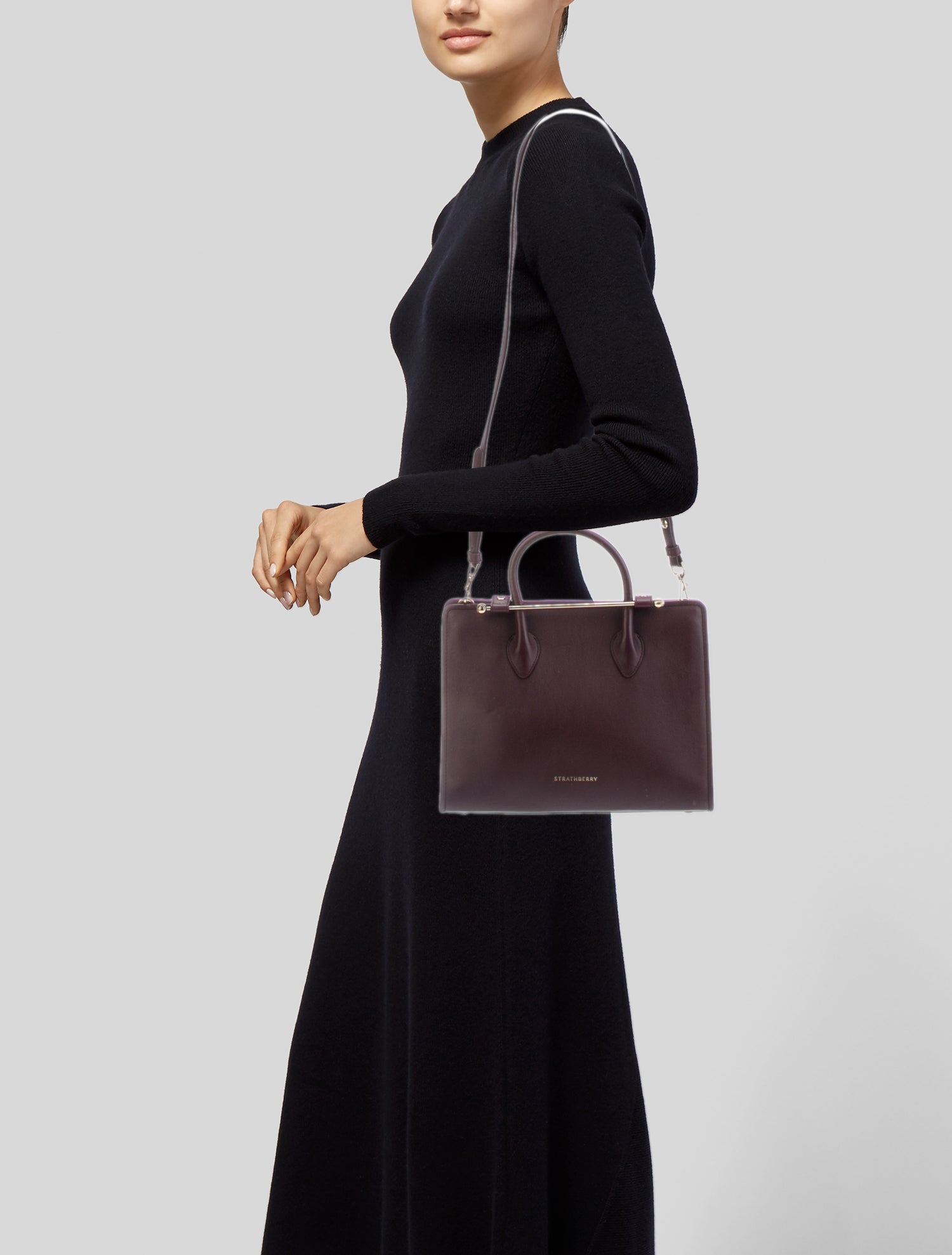 Strathberry Leather Top Handle Bag