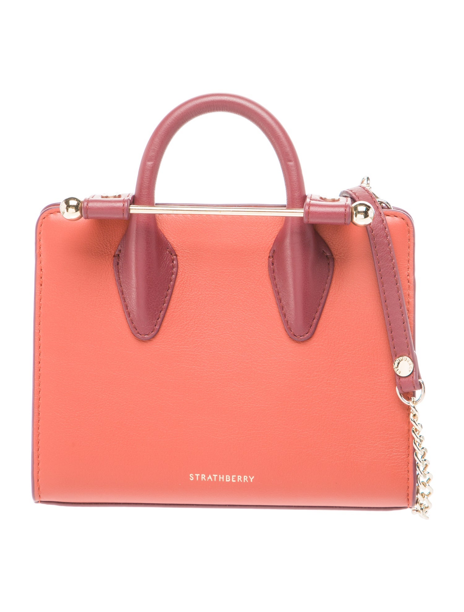 Strathberry Leather Top Handle Bag