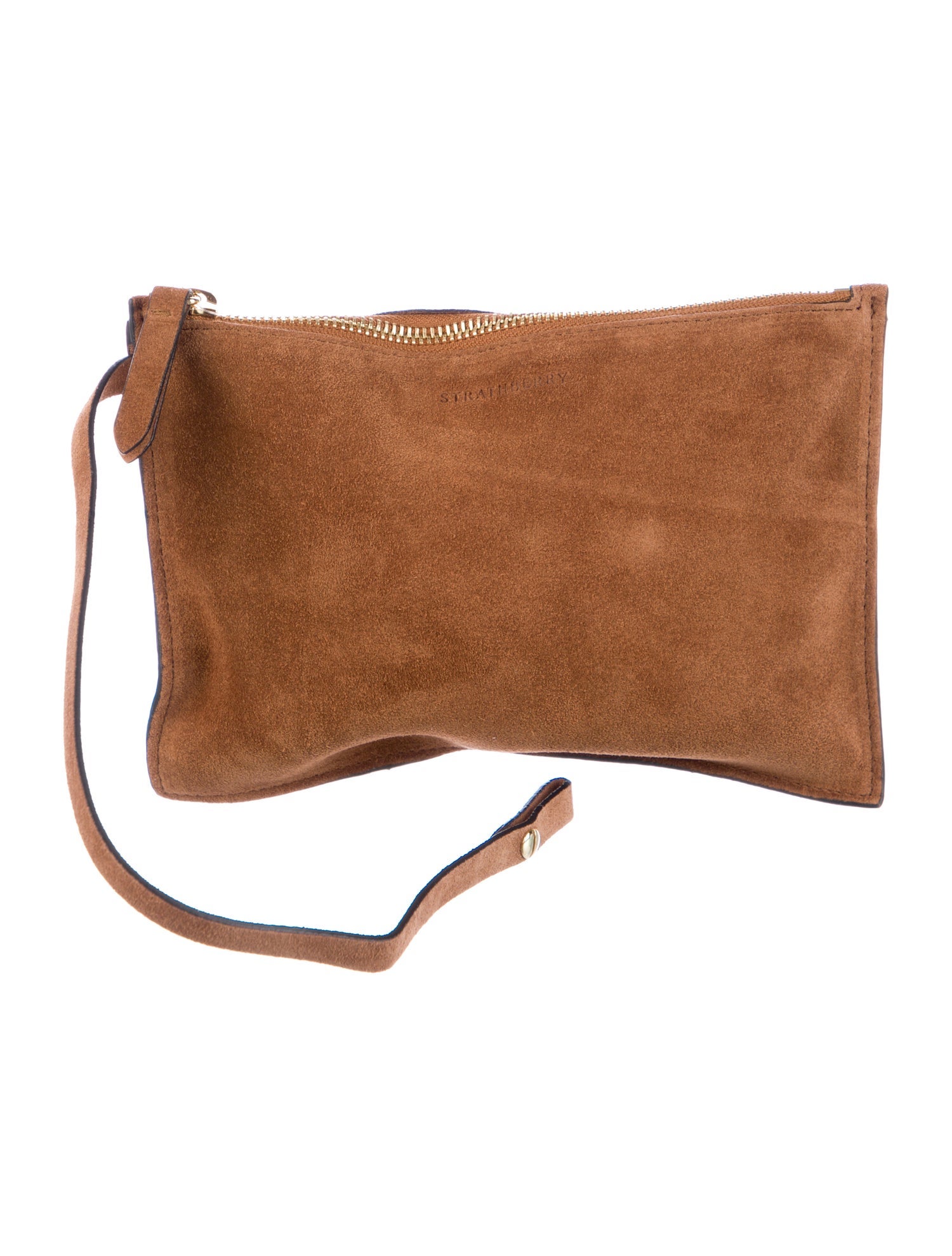Strathberry Suede Clutch