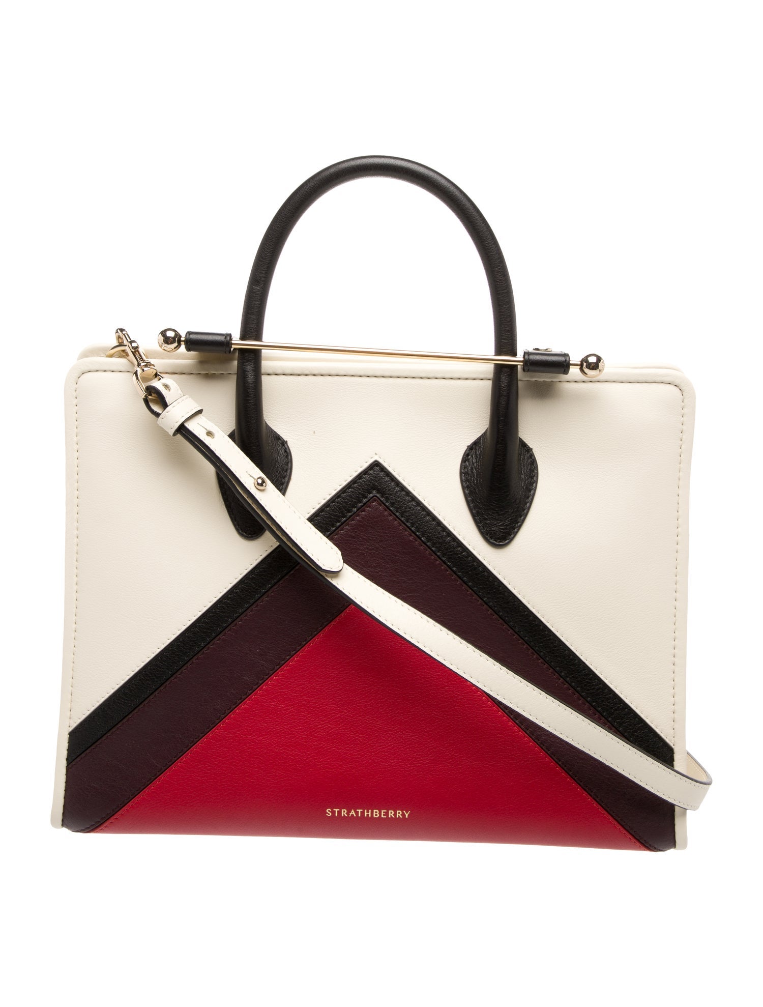 Strathberry Leather Top Handle Bag