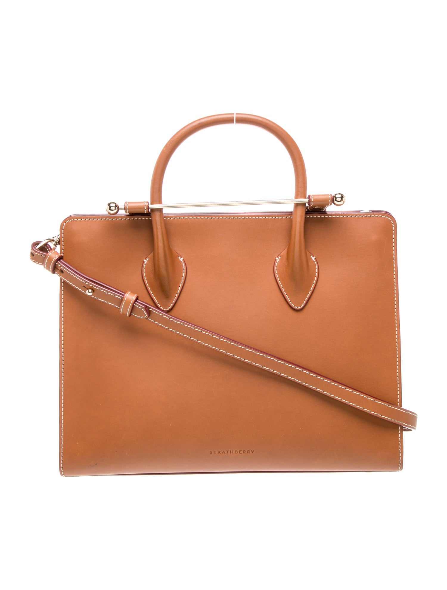Strathberry Leather Top Handle Bag