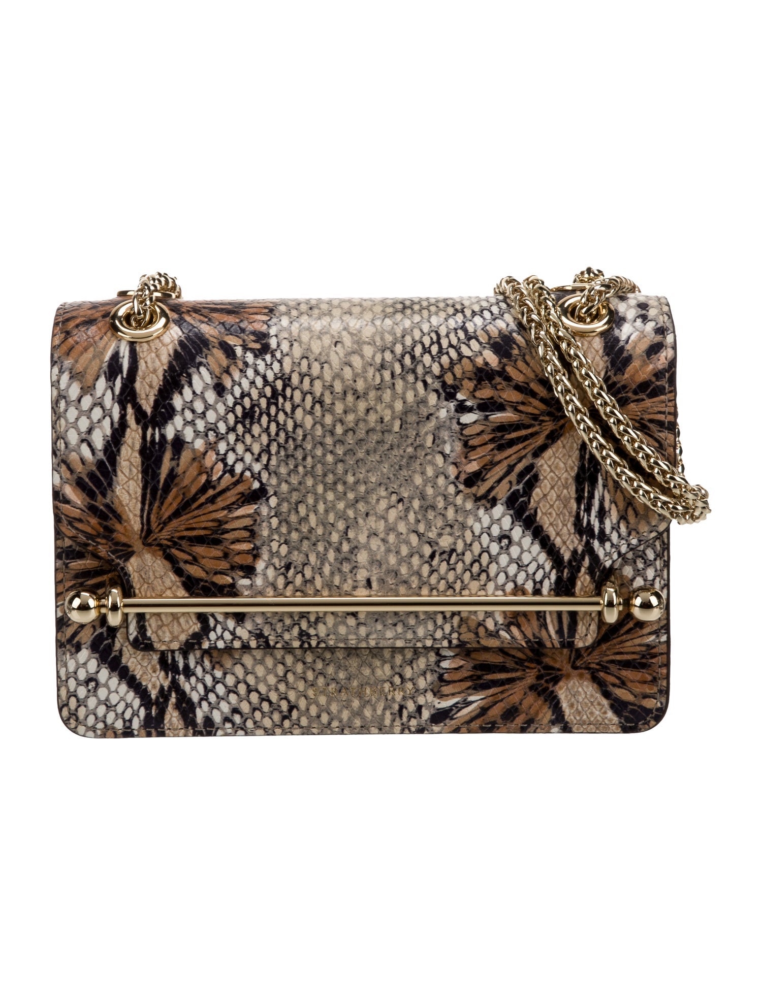 Strathberry Embossed Leather Shoulder Bag