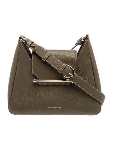 Pre-owned Strathberry Leather Shoulder Bag In Green