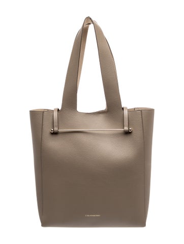 Pre-owned Strathberry Leather Tote In Gray