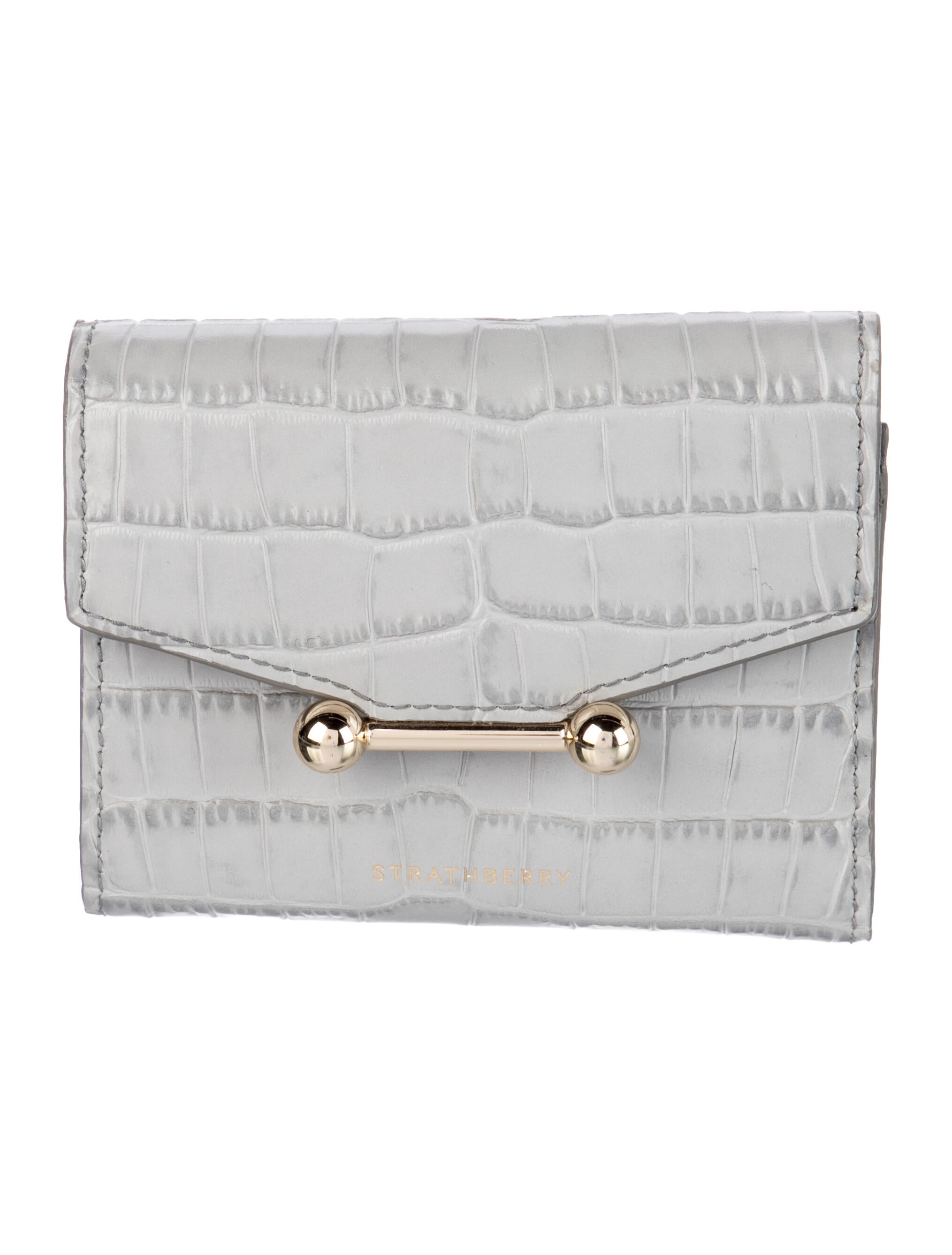 Strathberry Patent Leather Compact Wallet