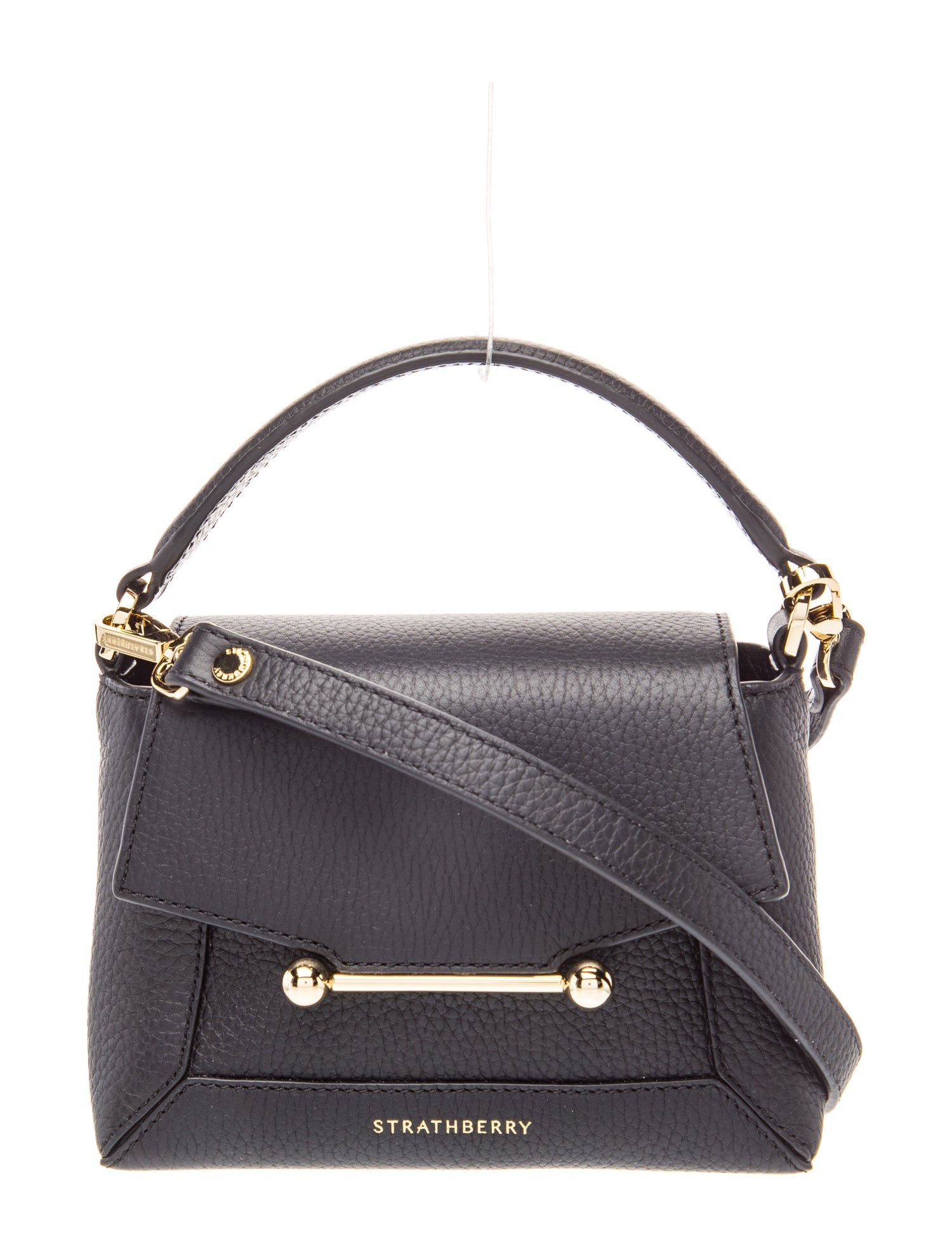 Strathberry Leather Crossbody Bag - Black Mini Bags, Handbags
