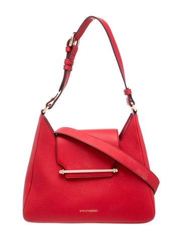Pre-owned Strathberry Leather Shoulder Bag In Red
