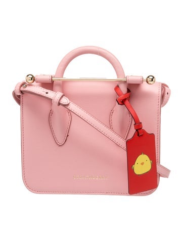 Pre-owned Strathberry Leather Crossbody Bag In Pink