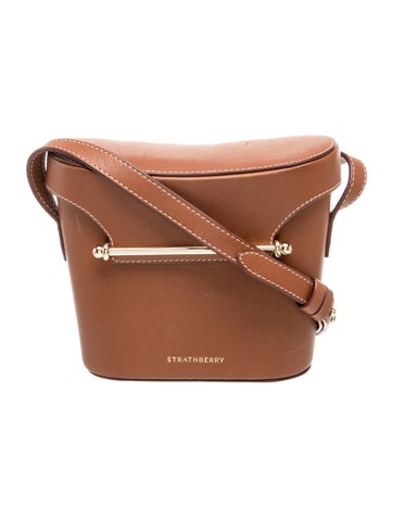 Pre-owned Strathberry Leather Crossbody Bag In Brown