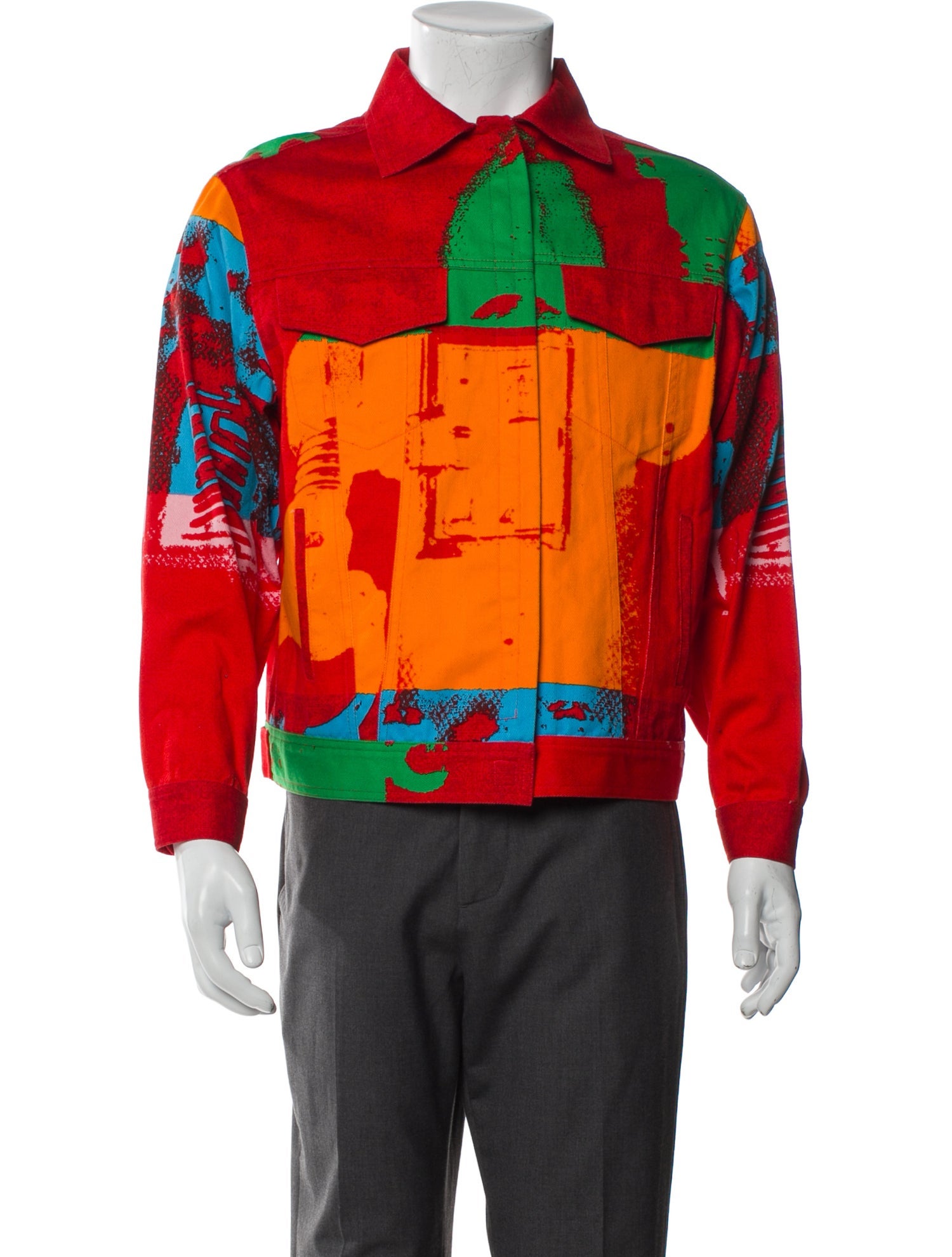 Stephen Sprouse Printed Denim Jacket