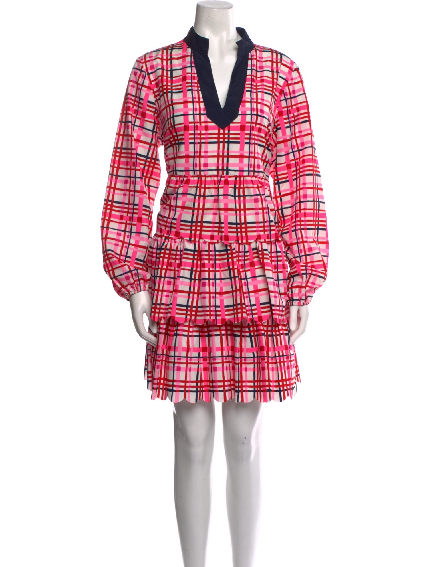 STS Sail to Sable Plaid Print Mini Dress