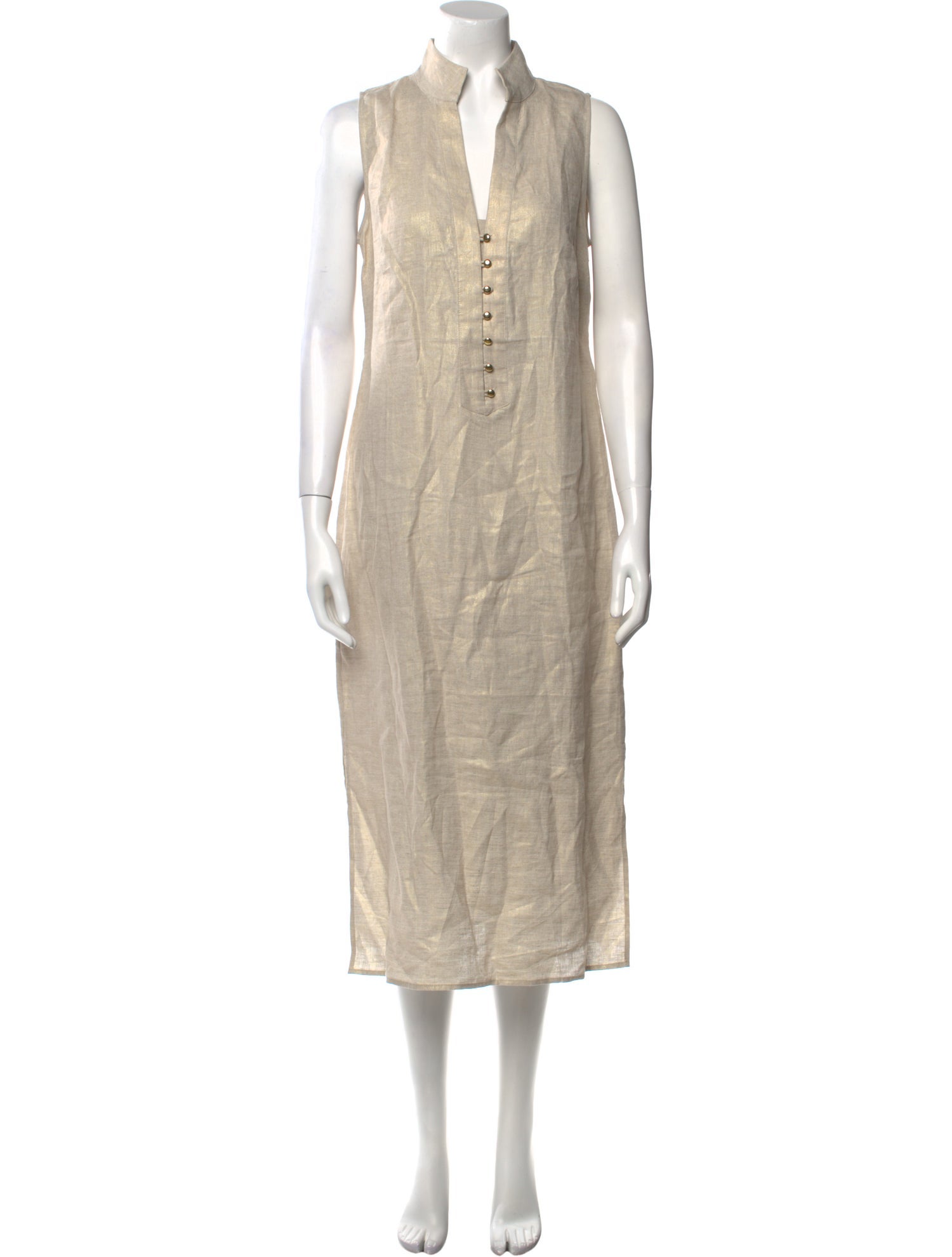 STS Sail to Sable Linen Long Dress w/ Tags