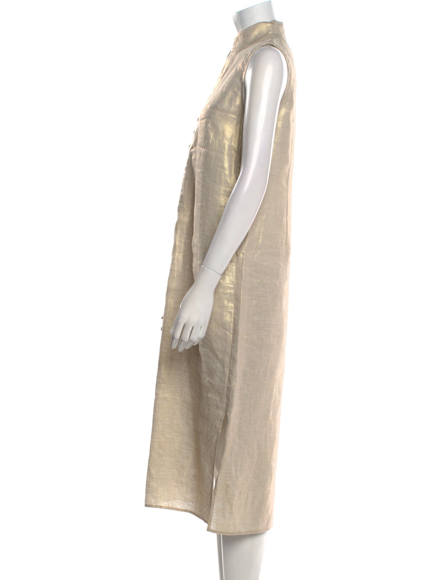 STS Sail to Sable Linen Midi Length Dress