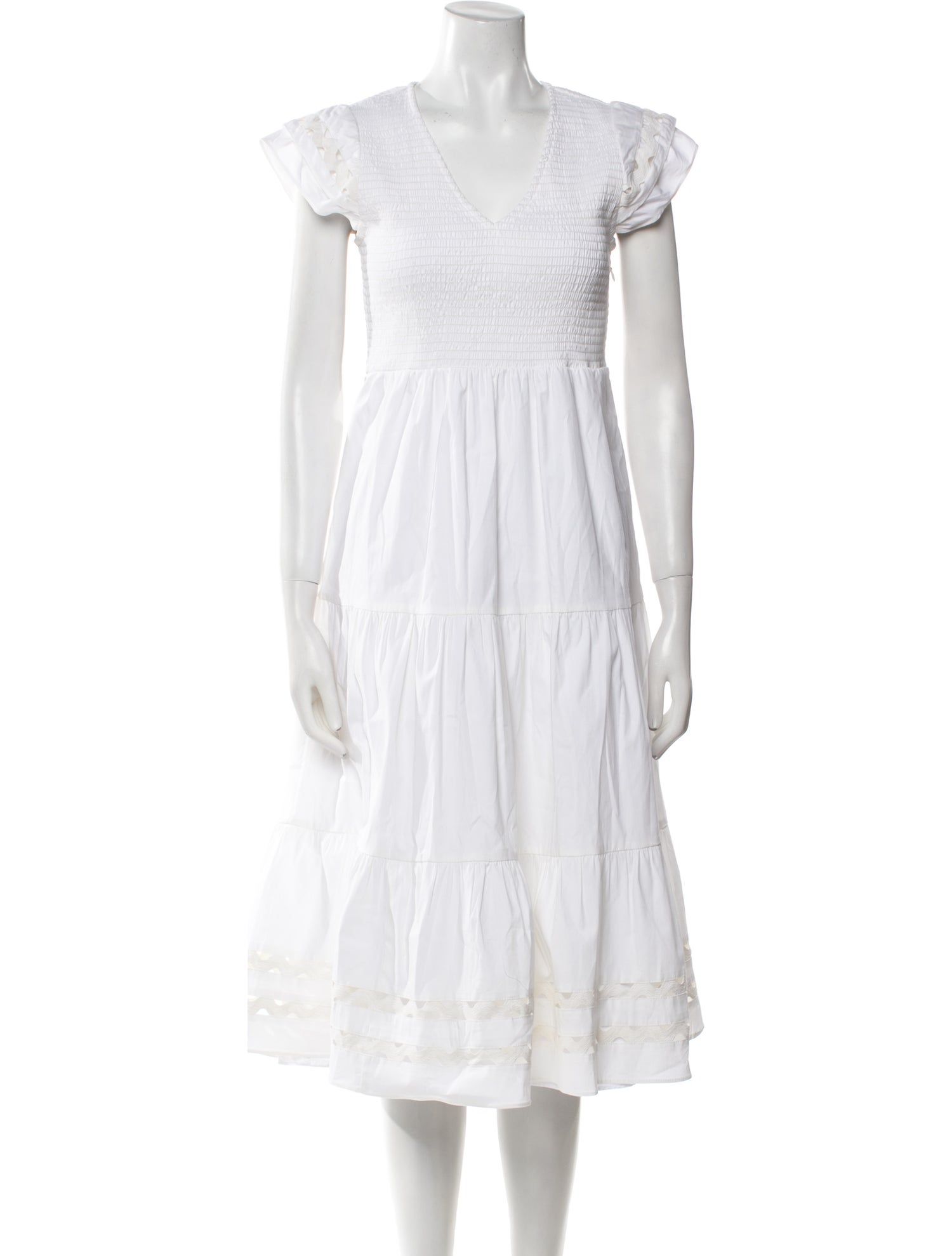 STS Sail to Sable V-Neck Midi Length Dress