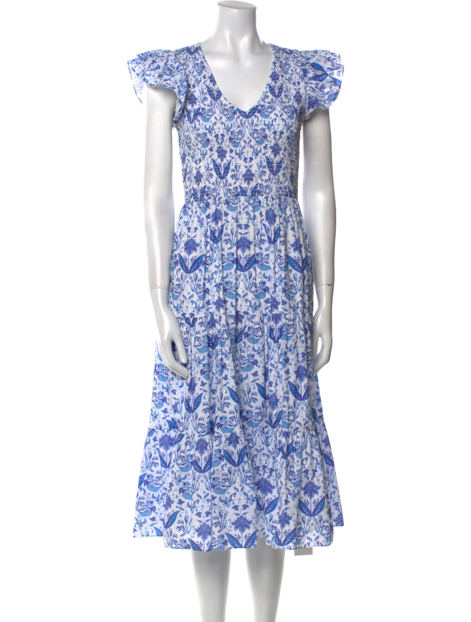 STS Sail to Sable Floral Print Midi Length Dress