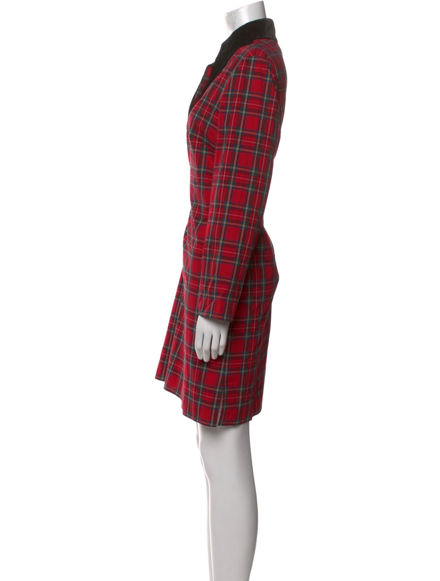 STS Sail to Sable Plaid Print Knee-Length Dress