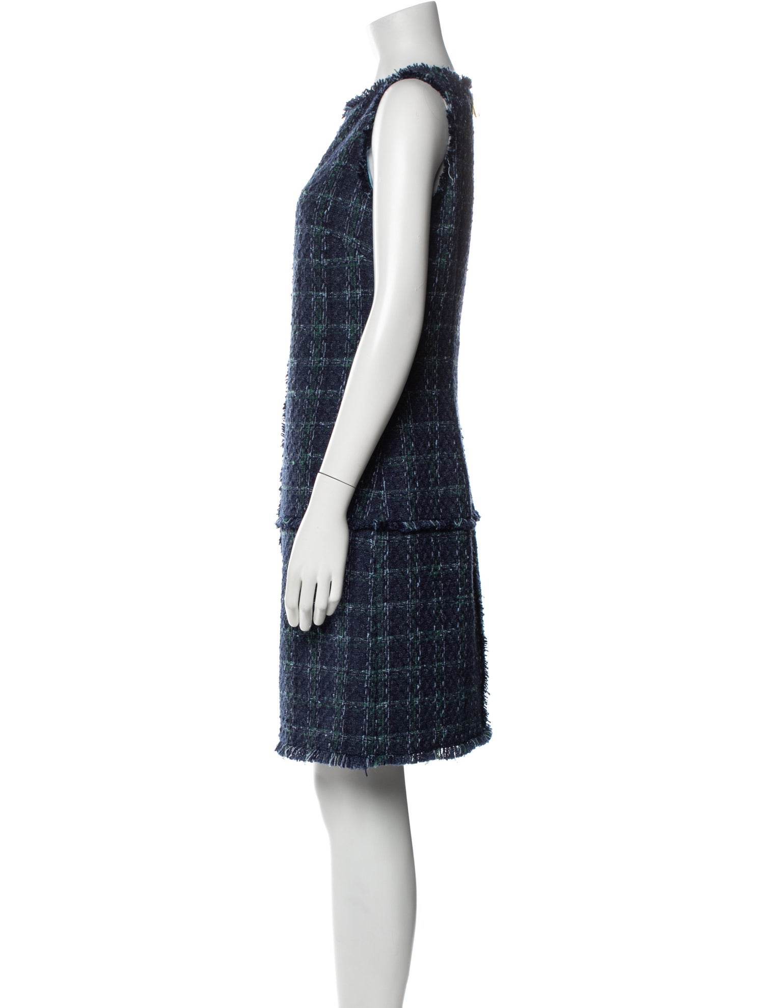 STS Sail to Sable Tweed Pattern Mini Dress