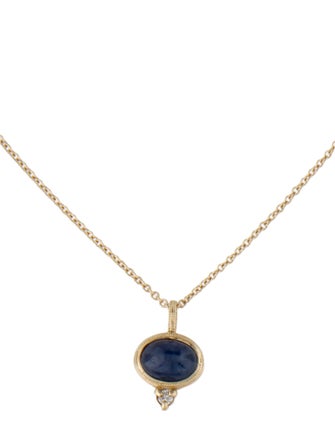 Stone & Strand 10K Sapphire & Diamond Bijoux Pendant Necklace