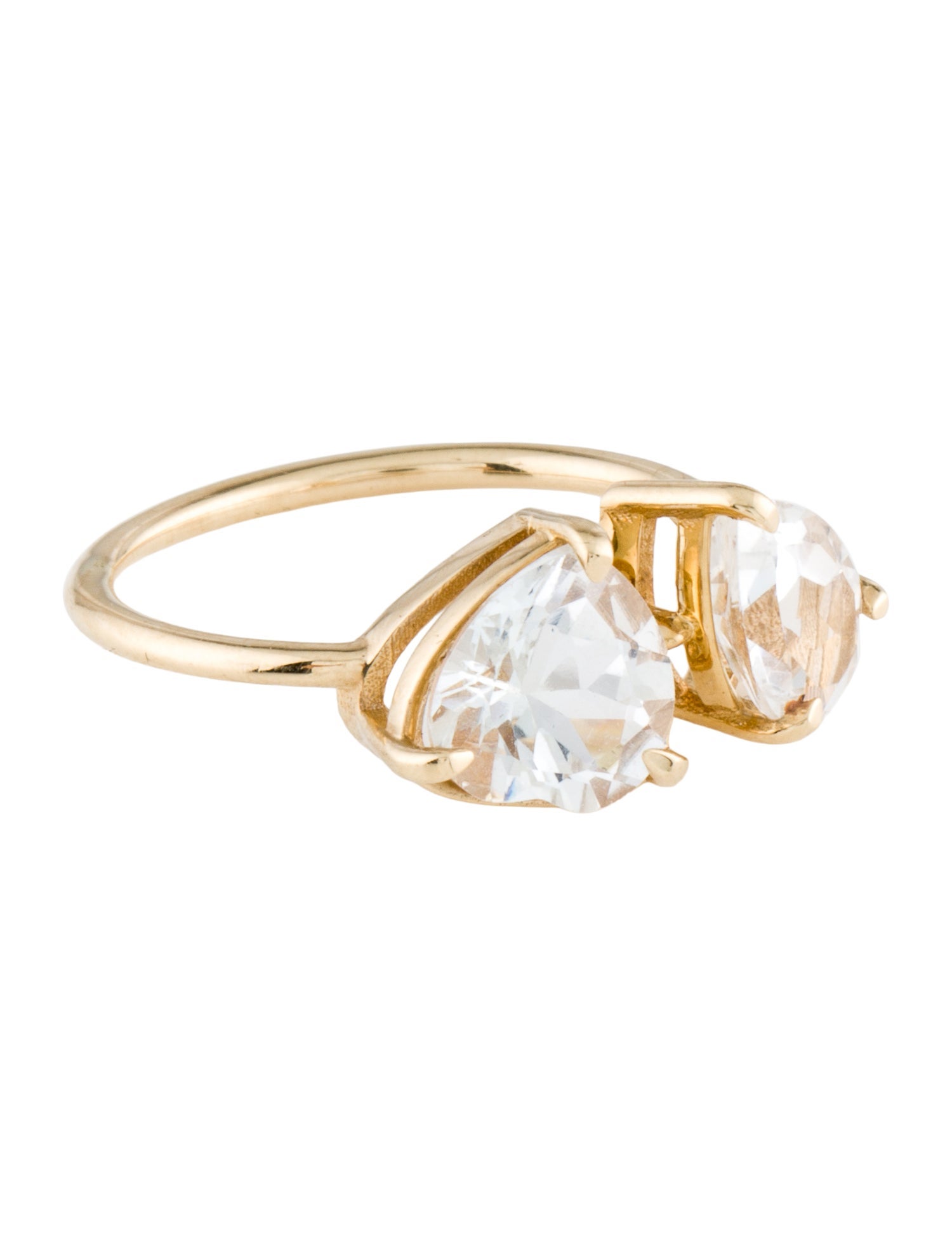 Stone & Strand 10K 4.75ctw Topaz Double Click Toi et Moi Ring