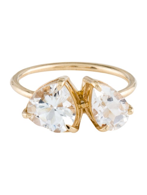 Stone & Strand 10K 4.75ctw Topaz Double Click Toi et Moi Ring